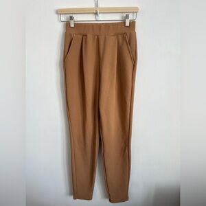 NEW 🆕 Shein Tapered Pocket High Waist Trouser Pant Camel Tan Small